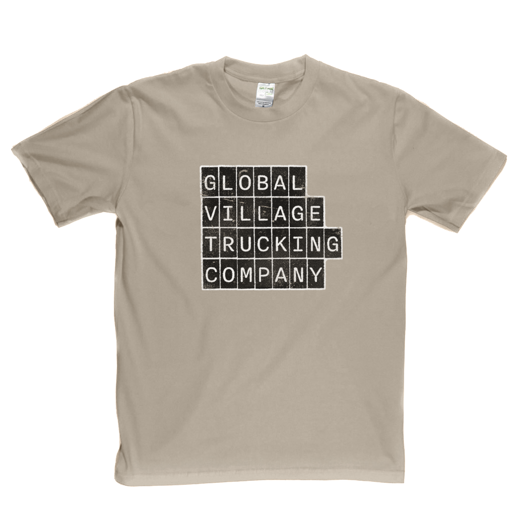 Global Village Trucking Company Block Text T-Shirt