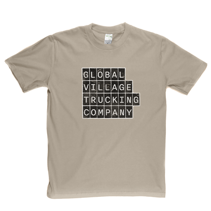 Global Village Trucking Company Block Text T-Shirt