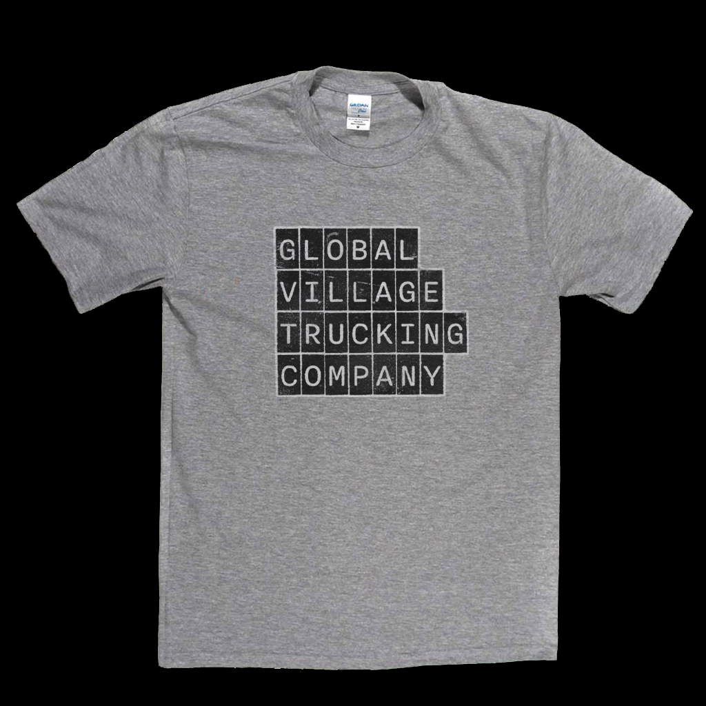 Global Village Trucking Company Block Text T-Shirt
