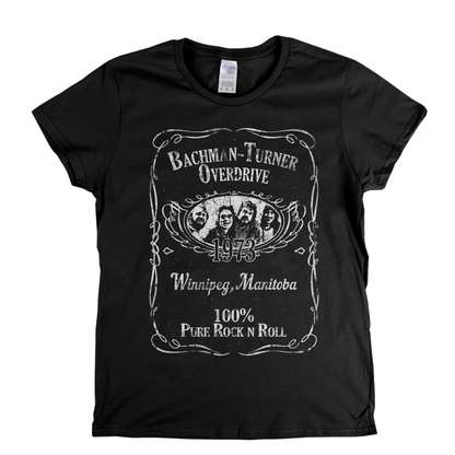 Bachman Turner Overdrive Liquor Label Womens T-Shirt
