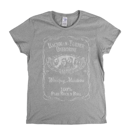 Bachman Turner Overdrive Liquor Label Womens T-Shirt