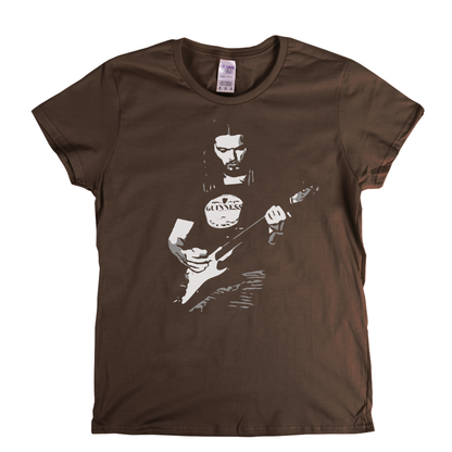 David Gilmour With Stratocaster Womens T-Shirt