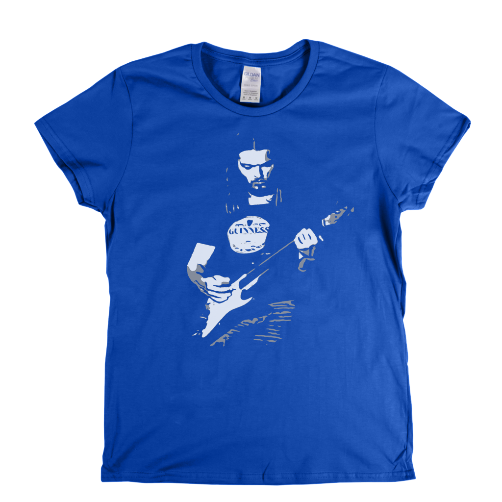 David Gilmour With Stratocaster Womens T-Shirt