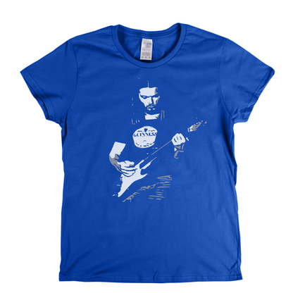 David Gilmour With Stratocaster Womens T-Shirt