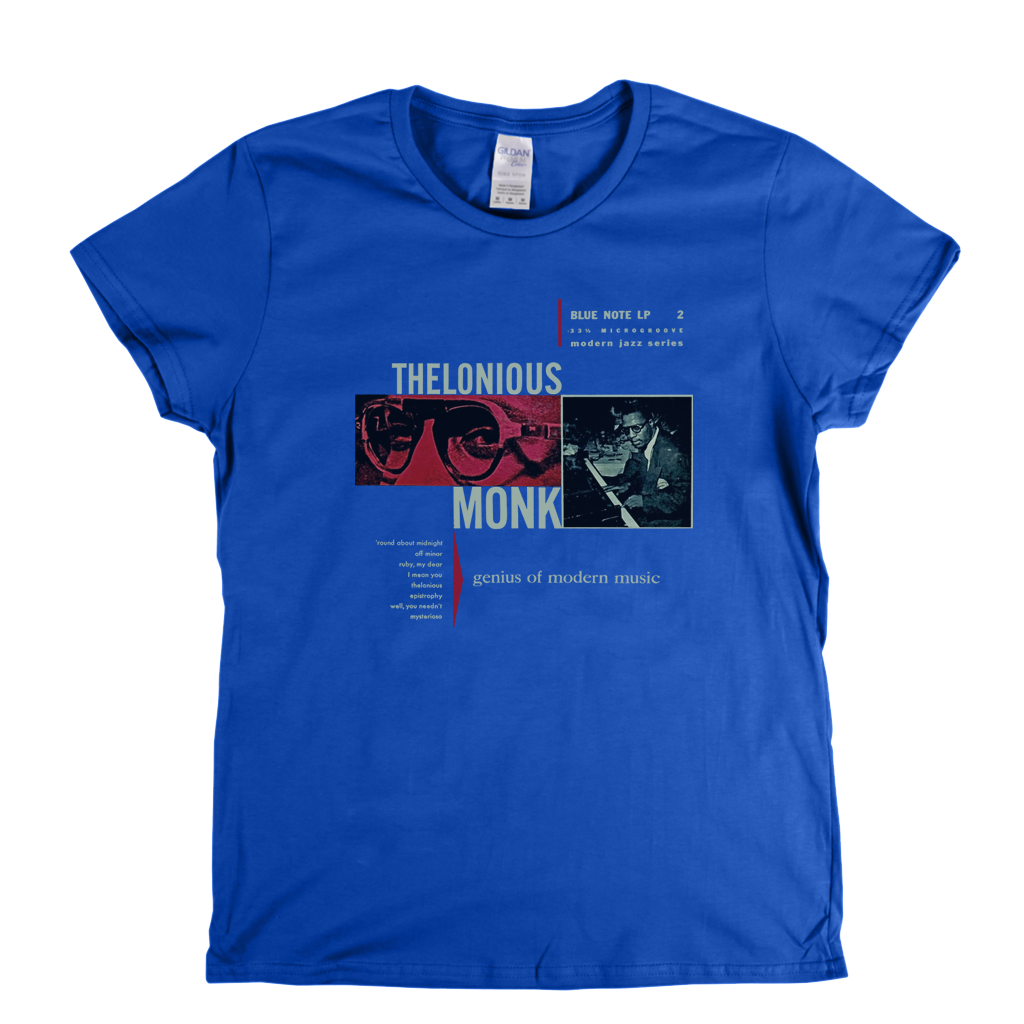 Thelonious Monk Genius Of Modern Music Womens T-Shirt