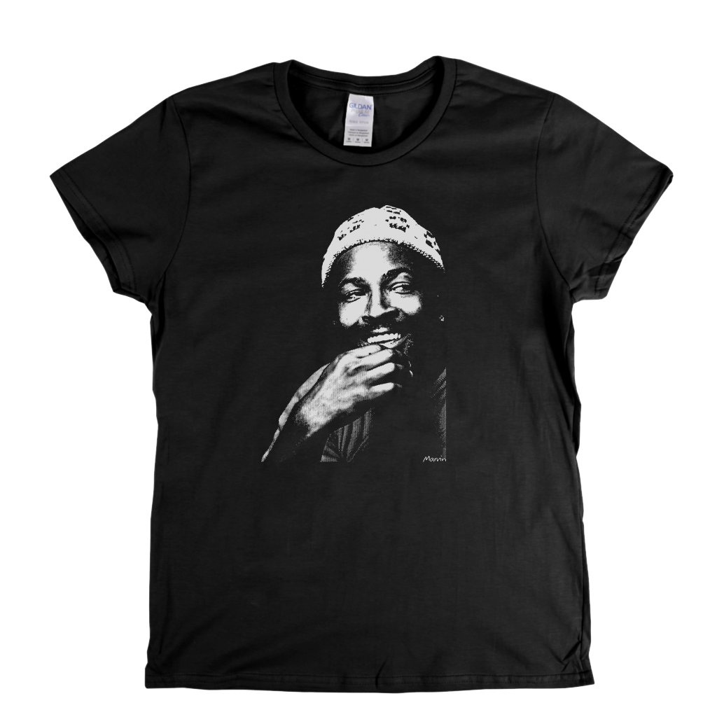Marvin Gaye Portrait Womens T-Shirt