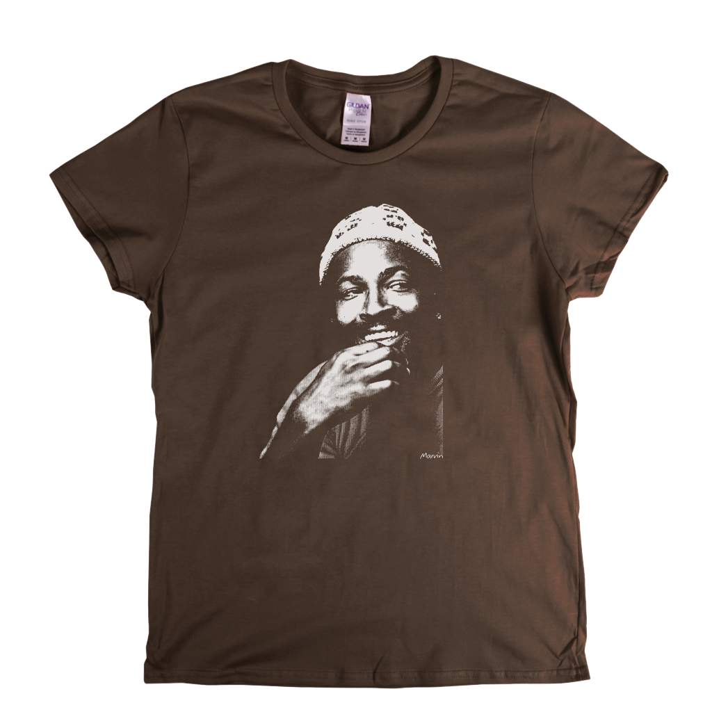 Marvin Gaye Portrait Womens T-Shirt