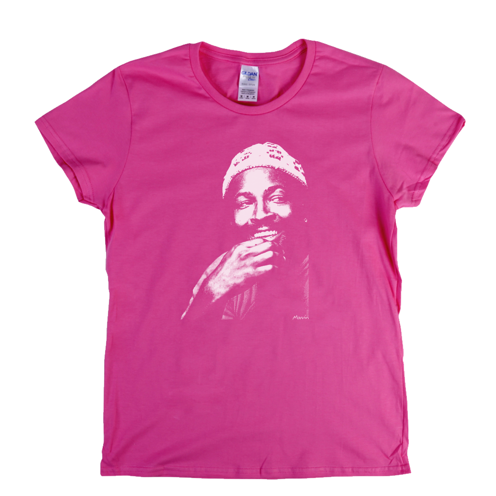 Marvin Gaye Portrait Womens T-Shirt