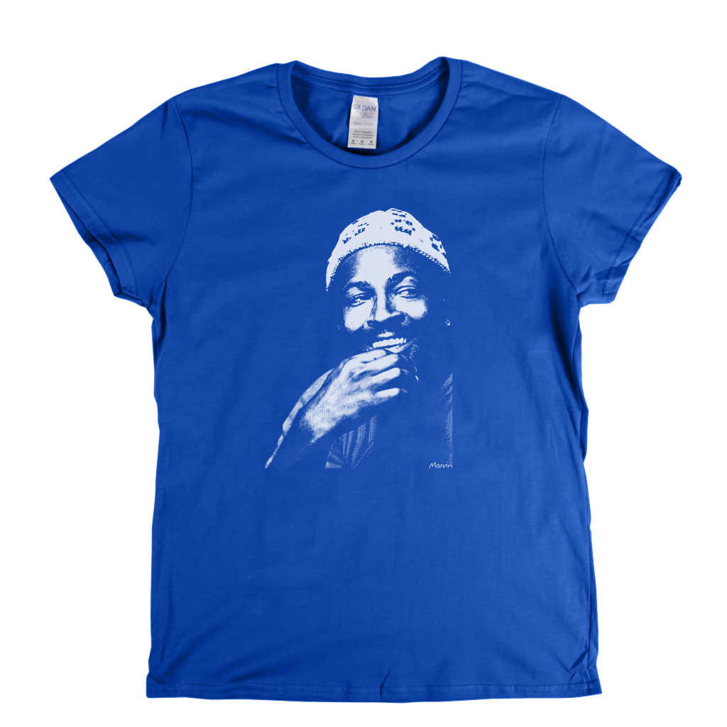 Marvin Gaye Portrait Womens T-Shirt
