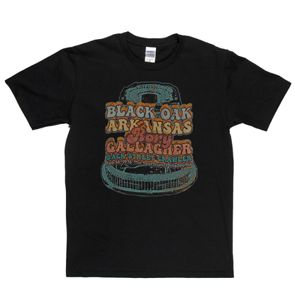 Black Oak Arkansas Rory Gallagher Back Street Crawler 1976 The Spectrum Philadelphia T-Shirt