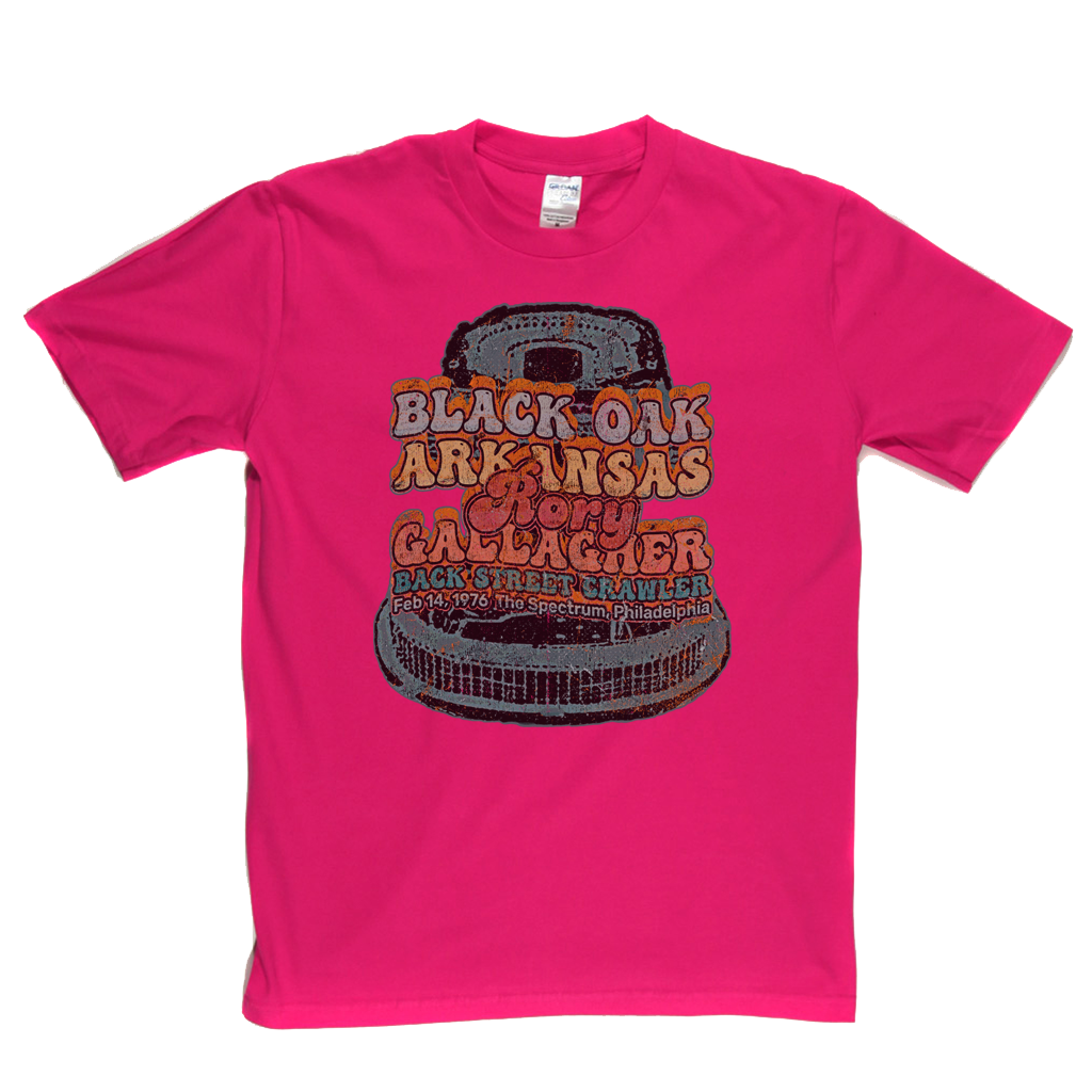 Black Oak Arkansas Rory Gallagher Back Street Crawler 1976 The Spectrum Philadelphia T-Shirt