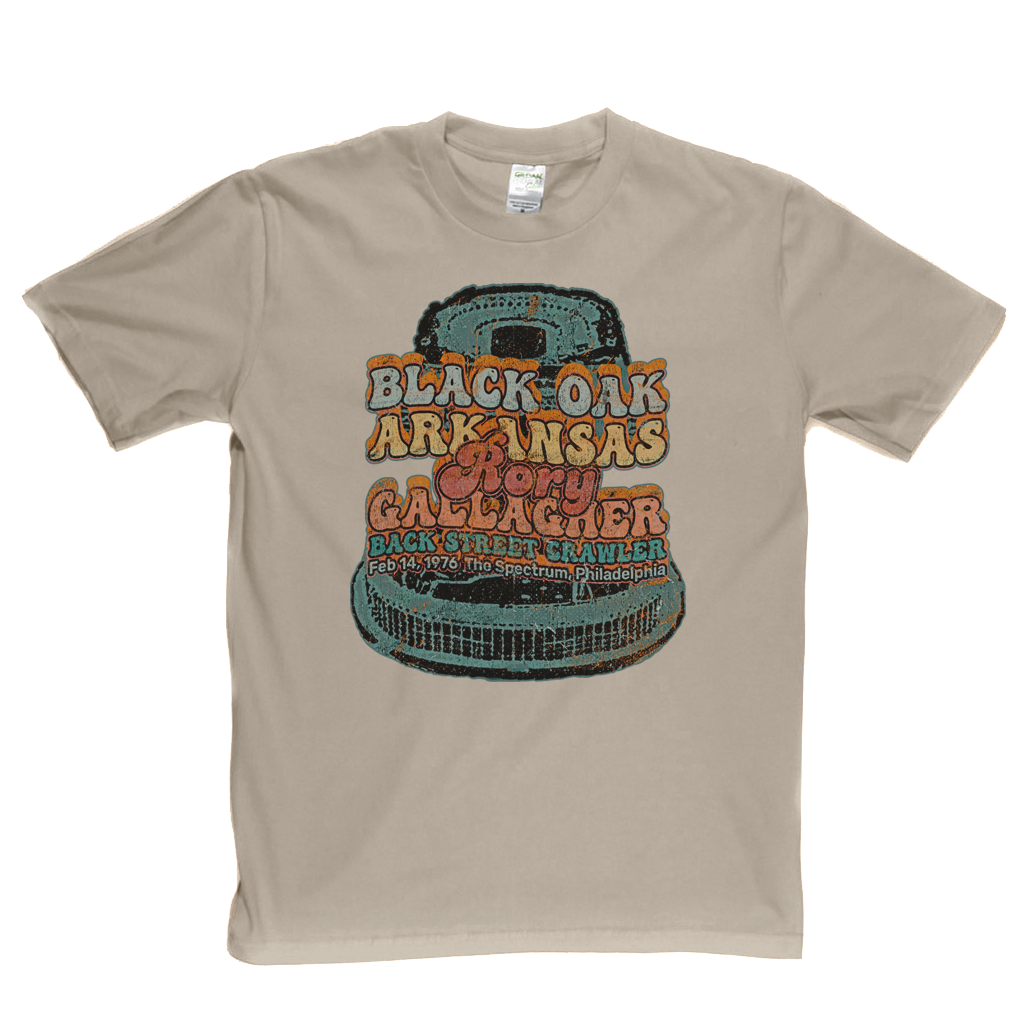 Black Oak Arkansas Rory Gallagher Back Street Crawler 1976 The Spectrum Philadelphia T-Shirt