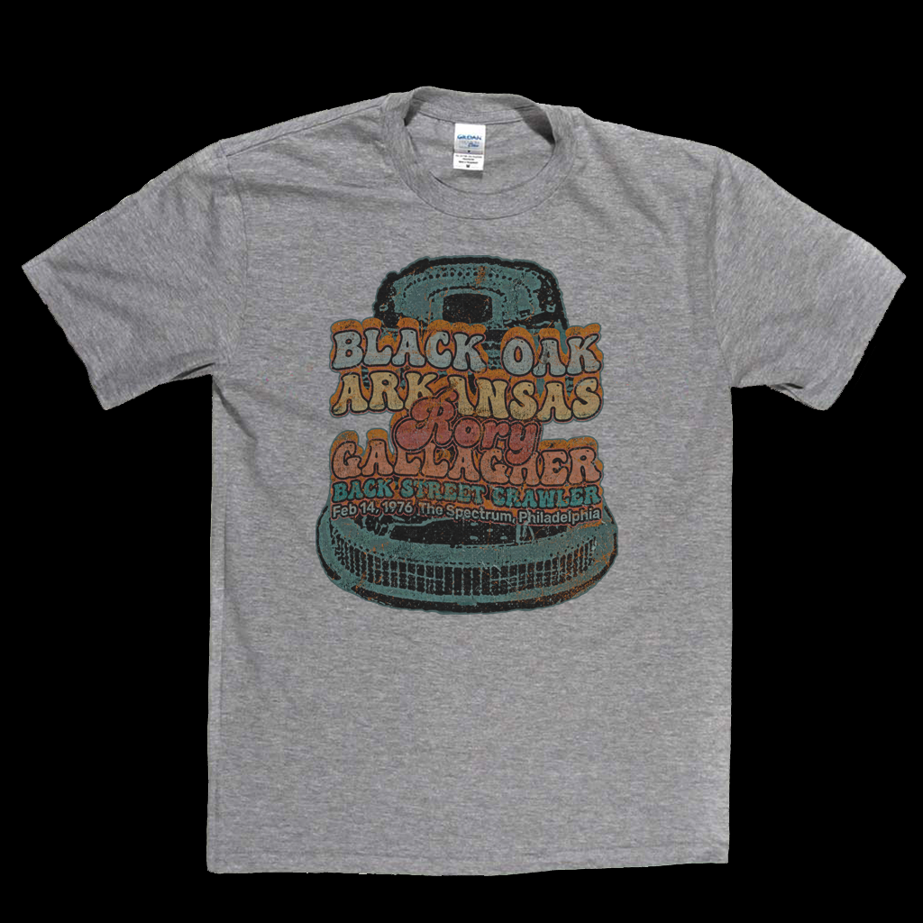 Black Oak Arkansas Rory Gallagher Back Street Crawler 1976 The Spectrum Philadelphia T-Shirt
