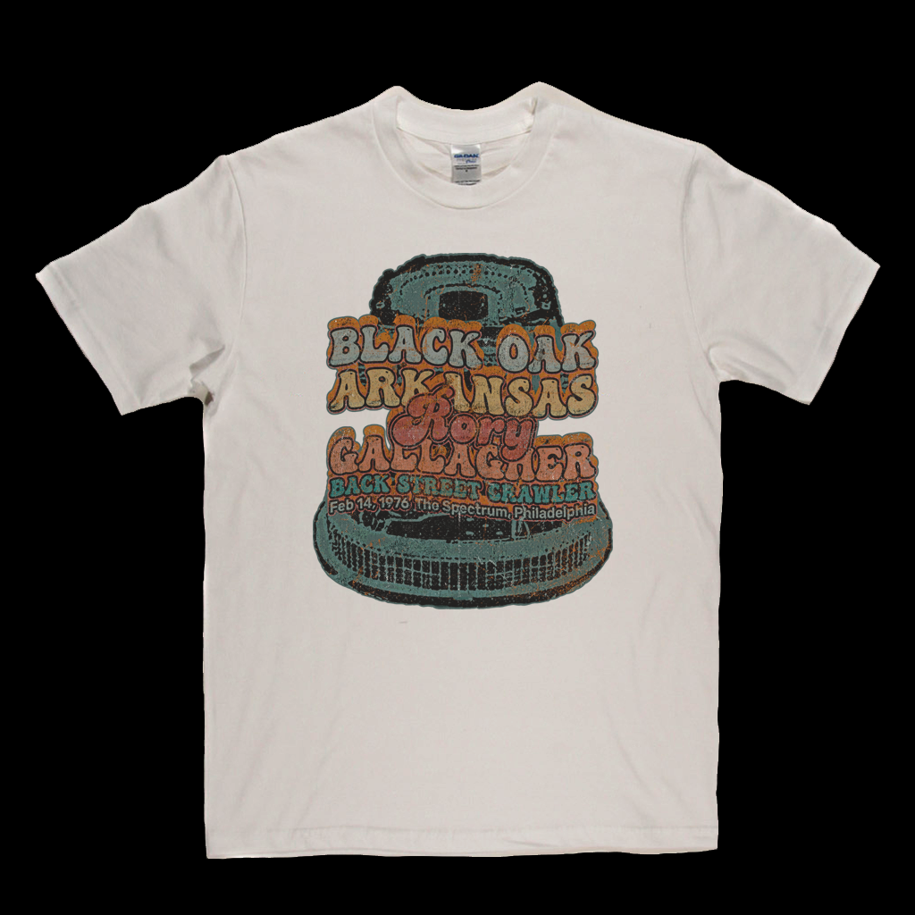Black Oak Arkansas Rory Gallagher Back Street Crawler 1976 The Spectrum Philadelphia T-Shirt
