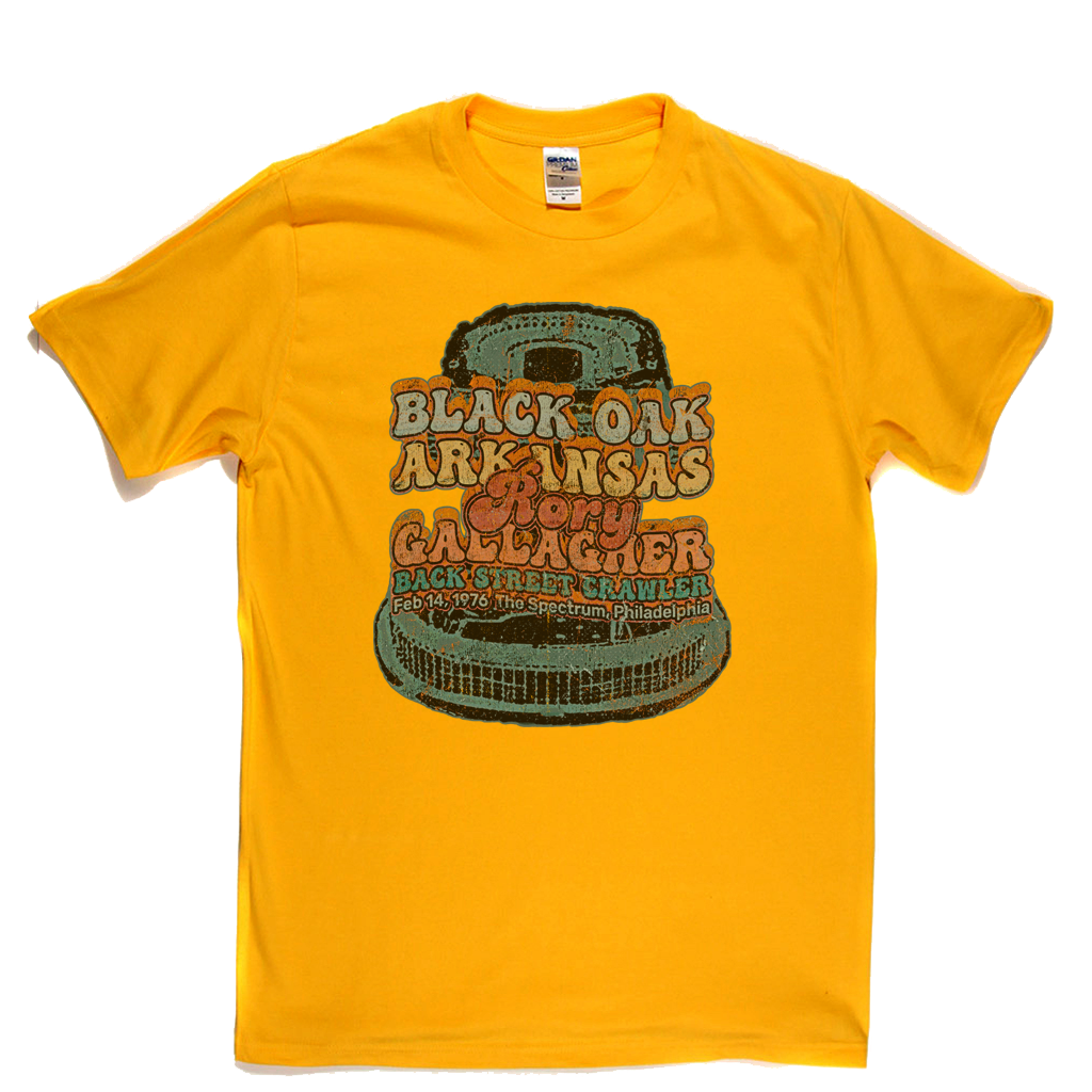 Black Oak Arkansas Rory Gallagher Back Street Crawler 1976 The Spectrum Philadelphia T-Shirt