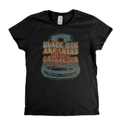 Black Oak Arkansas Rory Gallagher Back Street Crawler 1976 The Spectrum Philadelphia Womens T-Shirt