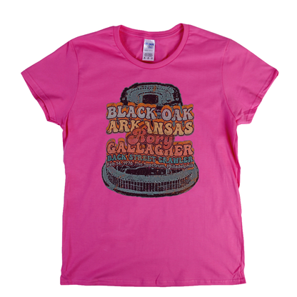 Black Oak Arkansas Rory Gallagher Back Street Crawler 1976 The Spectrum Philadelphia Womens T-Shirt