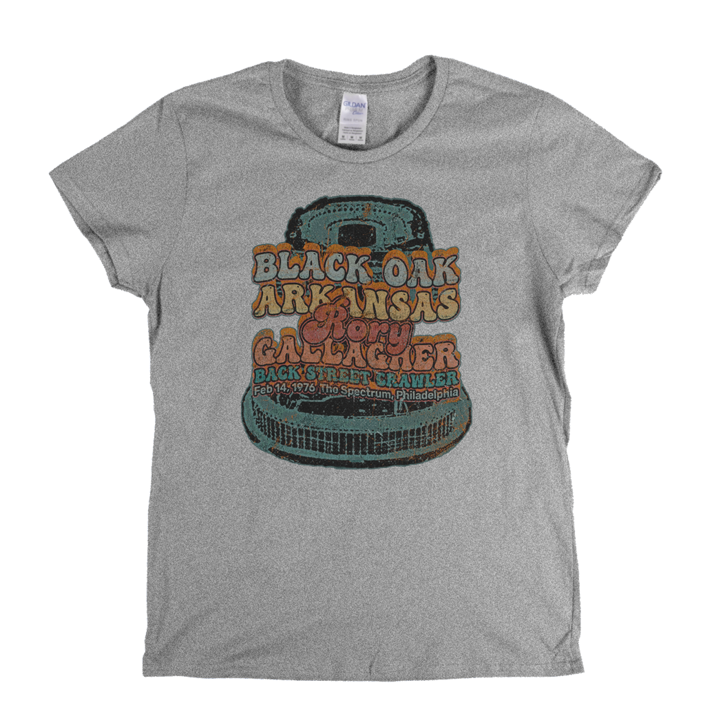 Black Oak Arkansas Rory Gallagher Back Street Crawler 1976 The Spectrum Philadelphia Womens T-Shirt