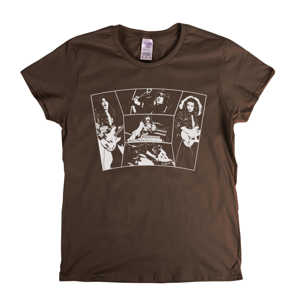 Deep Purple In Action Womens T-Shirt