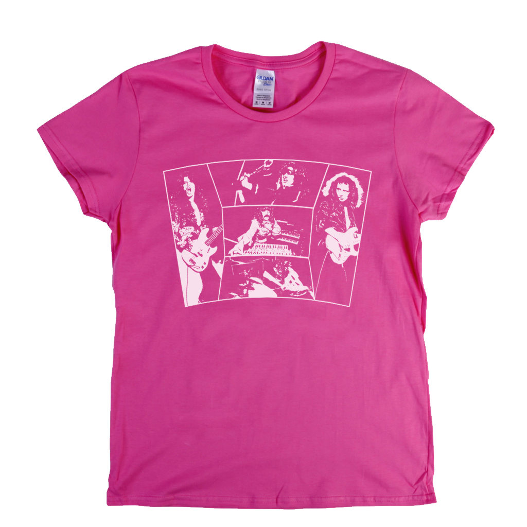 Deep Purple In Action Womens T-Shirt