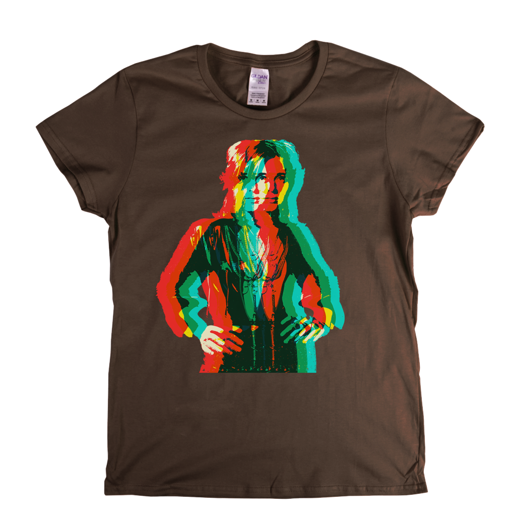 Suzi Quatro Echo Portrait Womens T-Shirt