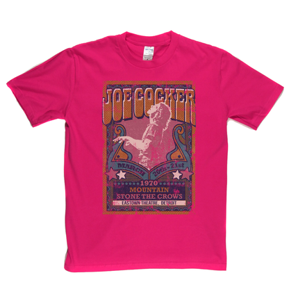 Joe Cocker Mountain Stone The Crows Gig Poster T-Shirt