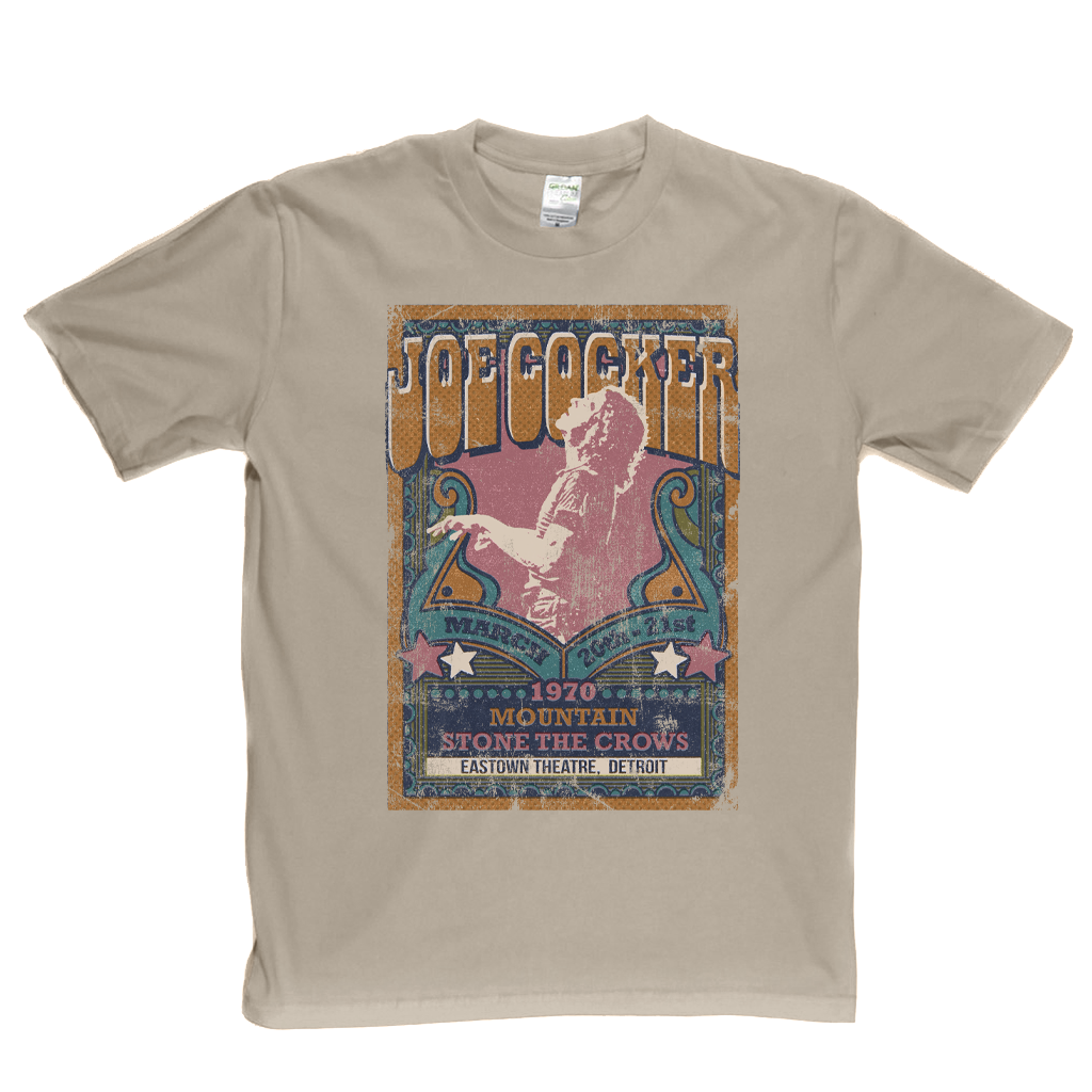 Joe Cocker Mountain Stone The Crows Gig Poster T-Shirt