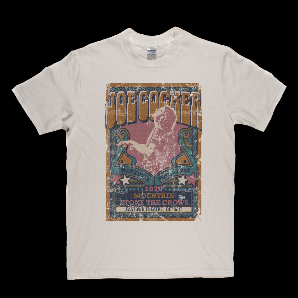 Joe Cocker Mountain Stone The Crows Gig Poster T-Shirt