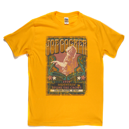 Joe Cocker Mountain Stone The Crows Gig Poster T-Shirt