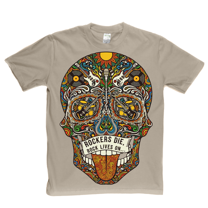 Rock Lives On Sugar Skull T-Shirt