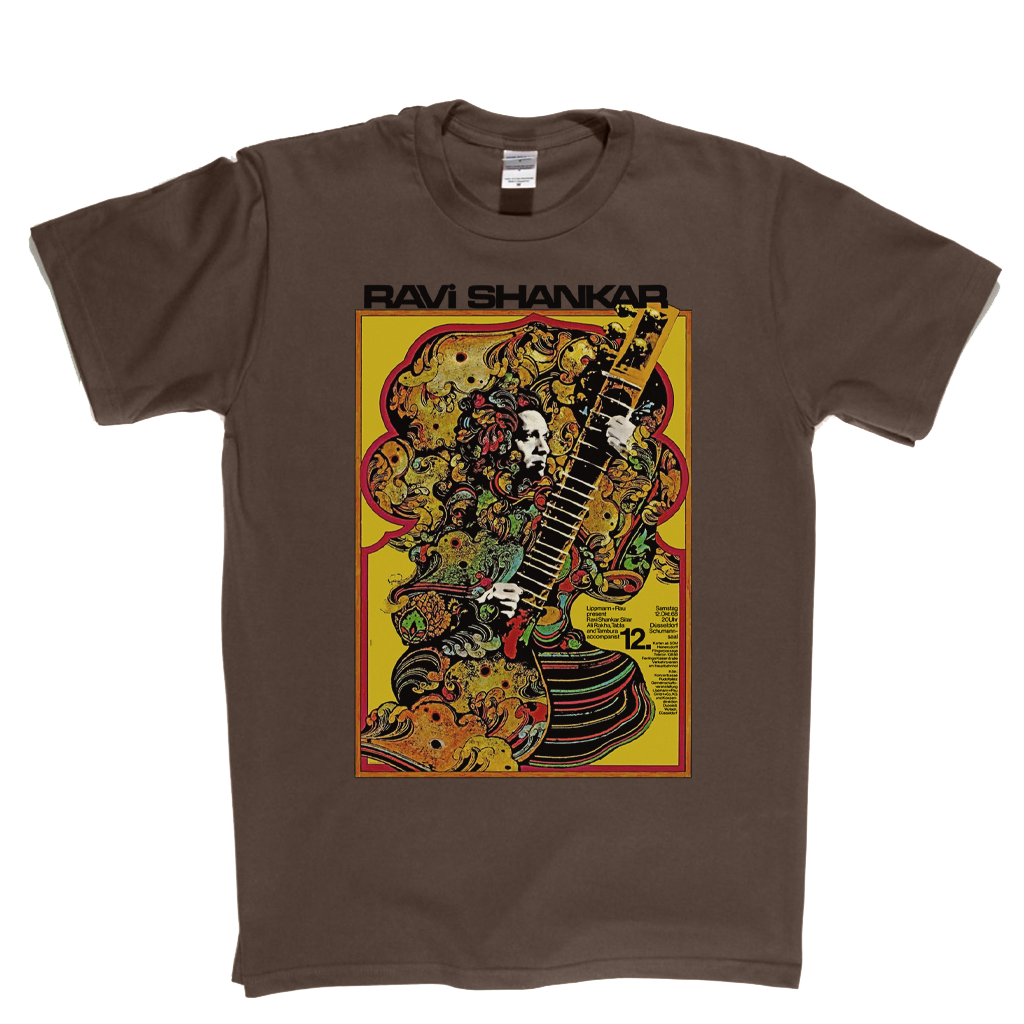 Ravi Shankar Concert Dusseldorf Poster 1968 T-Shirt