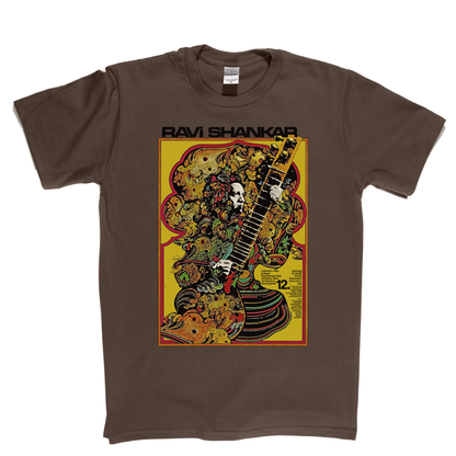 Ravi Shankar Concert Dusseldorf Poster 1968 T-Shirt