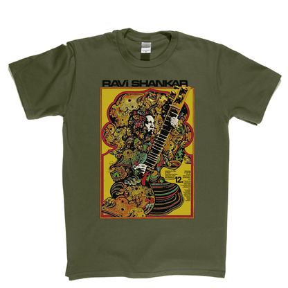 Ravi Shankar Concert Dusseldorf Poster 1968 T-Shirt