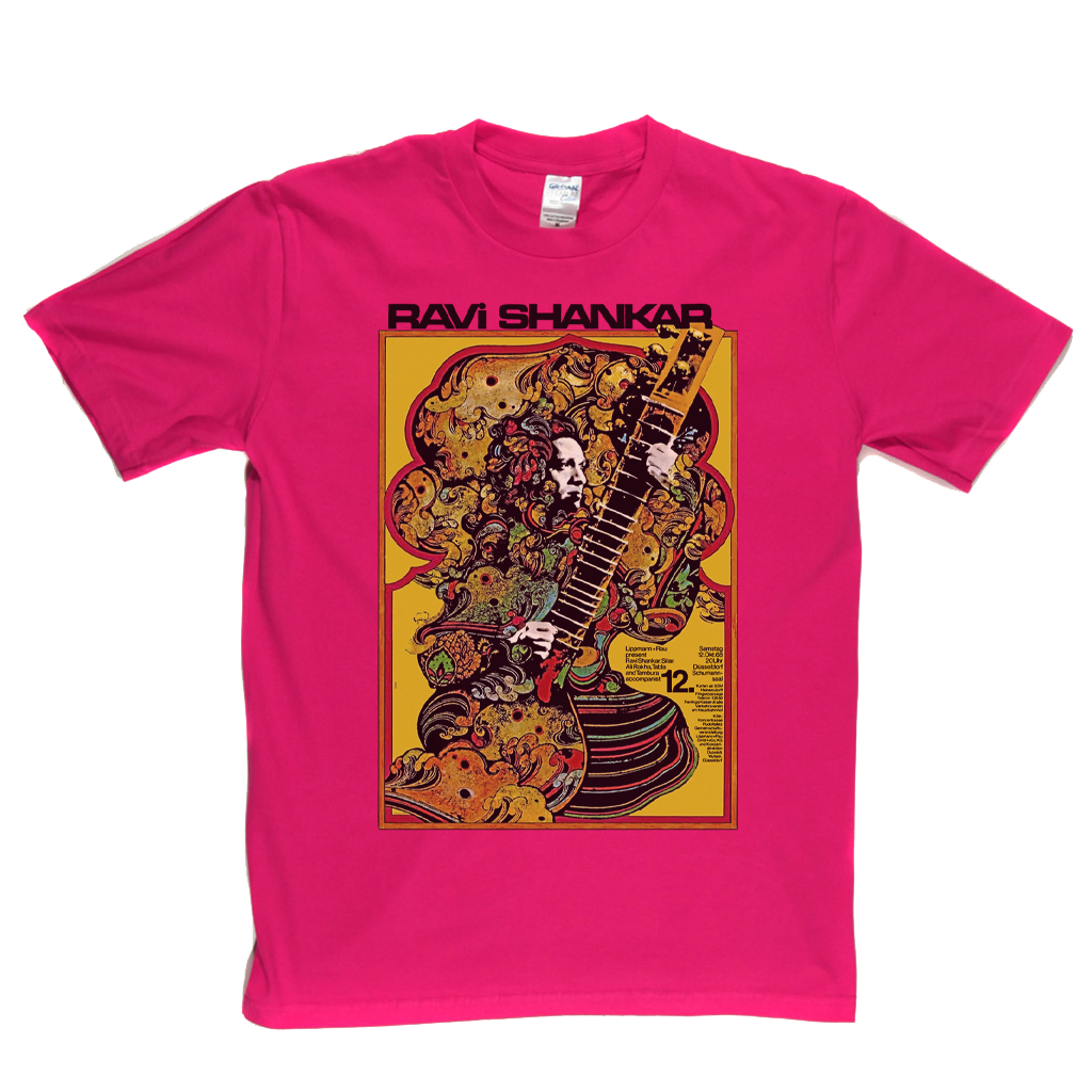 Ravi Shankar Concert Dusseldorf Poster 1968 T-Shirt