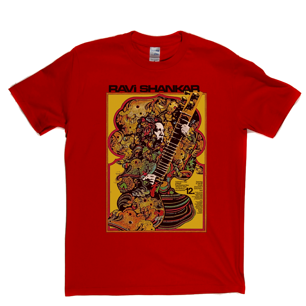 Ravi Shankar Concert Dusseldorf Poster 1968 T-Shirt