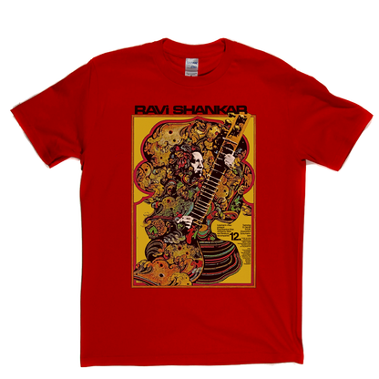 Ravi Shankar Concert Dusseldorf Poster 1968 T-Shirt