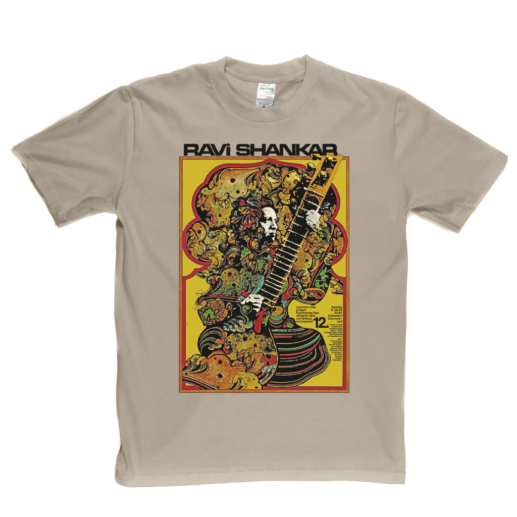 Ravi Shankar Concert Dusseldorf Poster 1968 T-Shirt