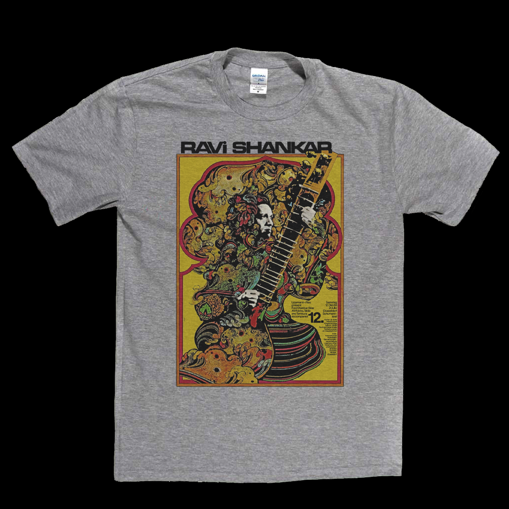 Ravi Shankar Concert Dusseldorf Poster 1968 T-Shirt