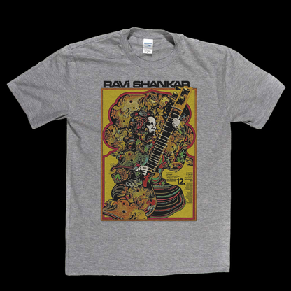 Ravi Shankar Concert Dusseldorf Poster 1968 T-Shirt