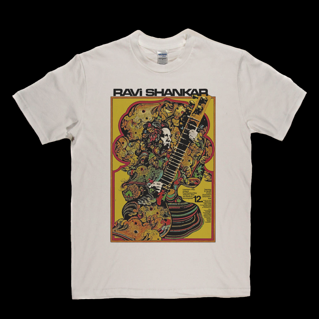 Ravi Shankar Concert Dusseldorf Poster 1968 T-Shirt