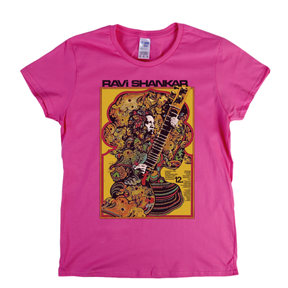 Ravi Shankar Concert Dusseldorf Poster 1968 Womens T-Shirt