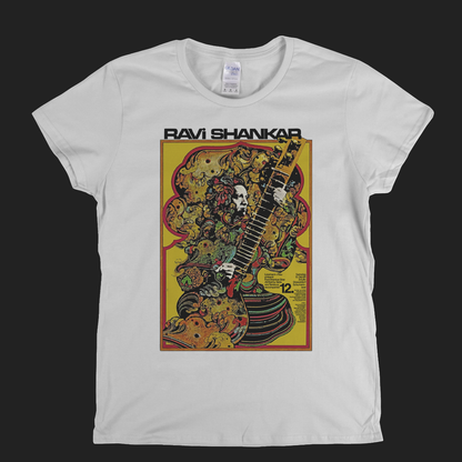 Ravi Shankar Concert Dusseldorf Poster 1968 Womens T-Shirt