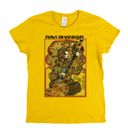 Ravi Shankar Concert Dusseldorf Poster 1968 Womens T-Shirt