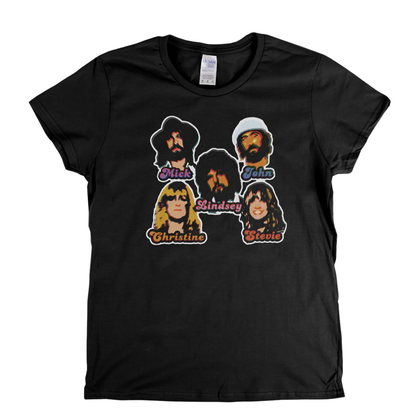 Fleetwood Mac Stickers Womens T-Shirt