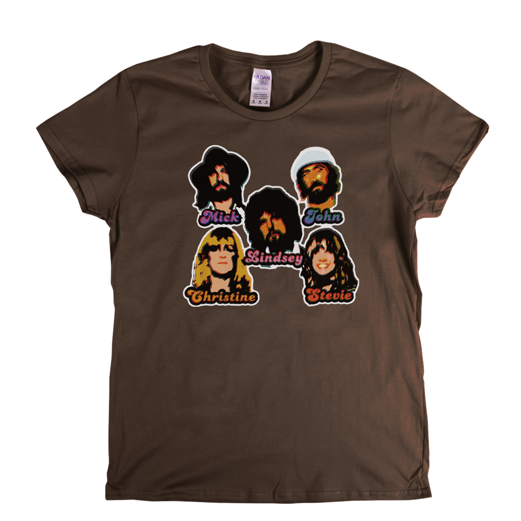 Fleetwood Mac Stickers Womens T-Shirt