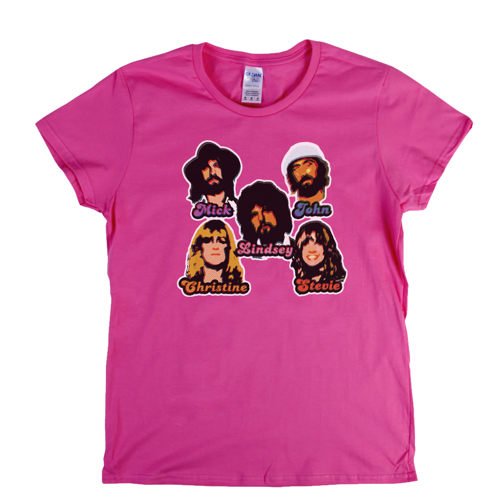 Fleetwood Mac Stickers Womens T-Shirt