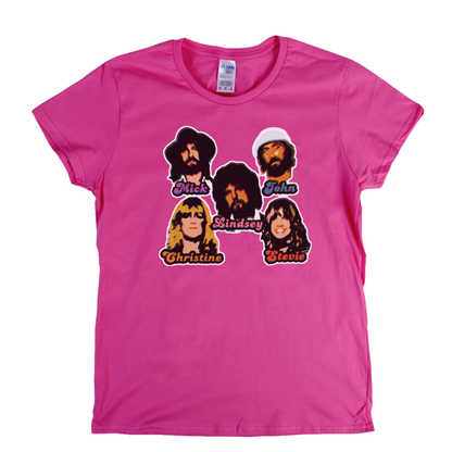 Fleetwood Mac Stickers Womens T-Shirt
