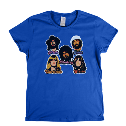 Fleetwood Mac Stickers Womens T-Shirt