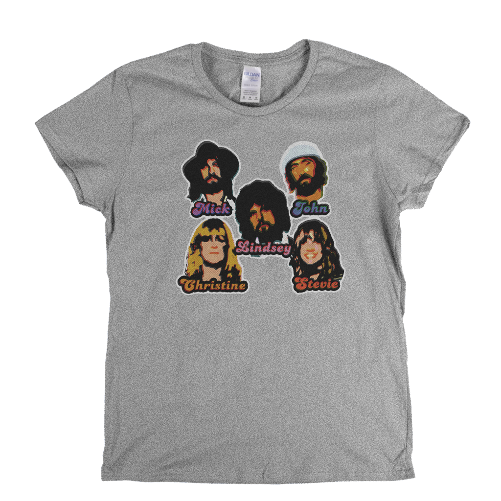 Fleetwood Mac Stickers Womens T-Shirt