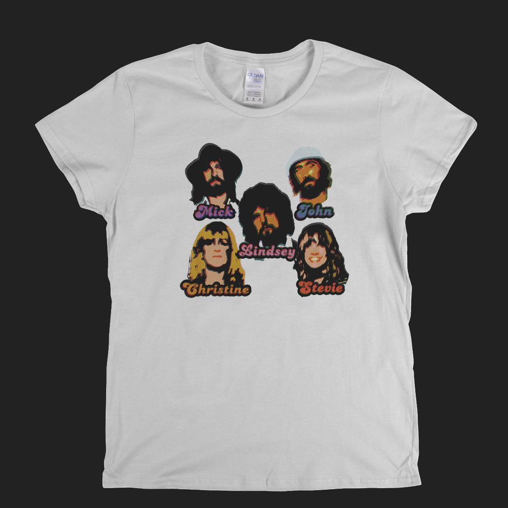 Fleetwood Mac Stickers Womens T-Shirt
